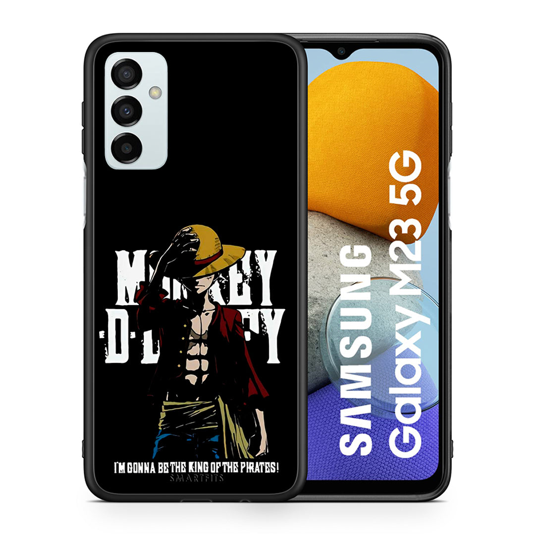 Θήκη Samsung M23 Pirate King από τη Smartfits με σχέδιο στο πίσω μέρος και μαύρο περίβλημα | Samsung M23 Pirate King case with colorful back and black bezels