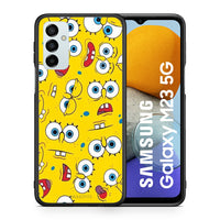 Thumbnail for Θήκη Samsung M23 Sponge PopArt από τη Smartfits με σχέδιο στο πίσω μέρος και μαύρο περίβλημα | Samsung M23 Sponge PopArt case with colorful back and black bezels