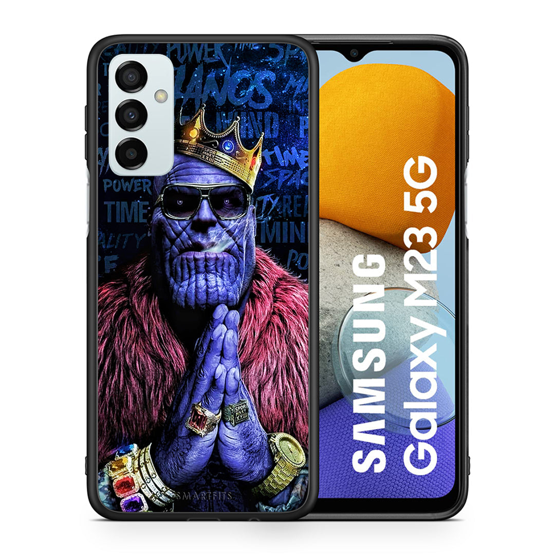 Θήκη Samsung M23 Thanos PopArt από τη Smartfits με σχέδιο στο πίσω μέρος και μαύρο περίβλημα | Samsung M23 Thanos PopArt case with colorful back and black bezels