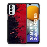 Thumbnail for Θήκη Αγίου Βαλεντίνου Samsung M23 Red Paint από τη Smartfits με σχέδιο στο πίσω μέρος και μαύρο περίβλημα | Samsung M23 Red Paint case with colorful back and black bezels