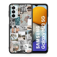 Thumbnail for Θήκη Samsung M23 Retro Beach Life από τη Smartfits με σχέδιο στο πίσω μέρος και μαύρο περίβλημα | Samsung M23 Retro Beach Life case with colorful back and black bezels