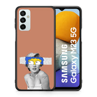 Thumbnail for Θήκη Samsung M23 Sim Merilyn από τη Smartfits με σχέδιο στο πίσω μέρος και μαύρο περίβλημα | Samsung M23 Sim Merilyn case with colorful back and black bezels