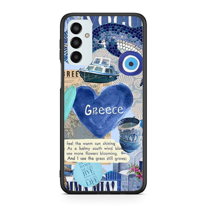 Samsung M23 Summer In Greece Θήκη από τη Smartfits με σχέδιο στο πίσω μέρος και μαύρο περίβλημα | Smartphone case with colorful back and black bezels by Smartfits