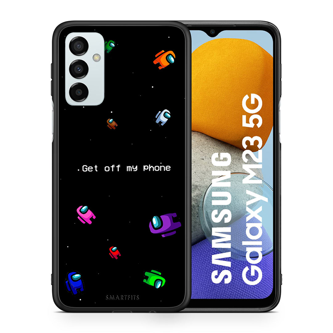 Θήκη Samsung M23 AFK Text από τη Smartfits με σχέδιο στο πίσω μέρος και μαύρο περίβλημα | Samsung M23 AFK Text case with colorful back and black bezels