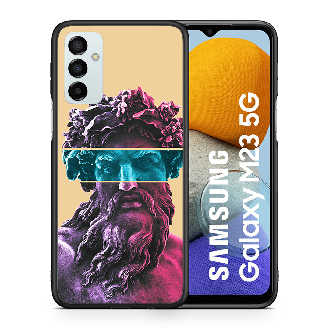 Θήκη Αγίου Βαλεντίνου Samsung M23 Zeus Art από τη Smartfits με σχέδιο στο πίσω μέρος και μαύρο περίβλημα | Samsung M23 Zeus Art case with colorful back and black bezels