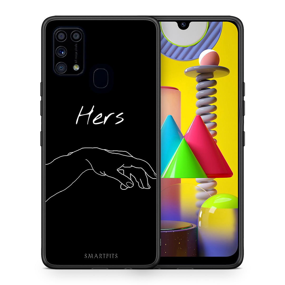 Θήκη Αγίου Βαλεντίνου Samsung M31 Aeshetic Love 1 από τη Smartfits με σχέδιο στο πίσω μέρος και μαύρο περίβλημα | Samsung M31 Aeshetic Love 1 case with colorful back and black bezels