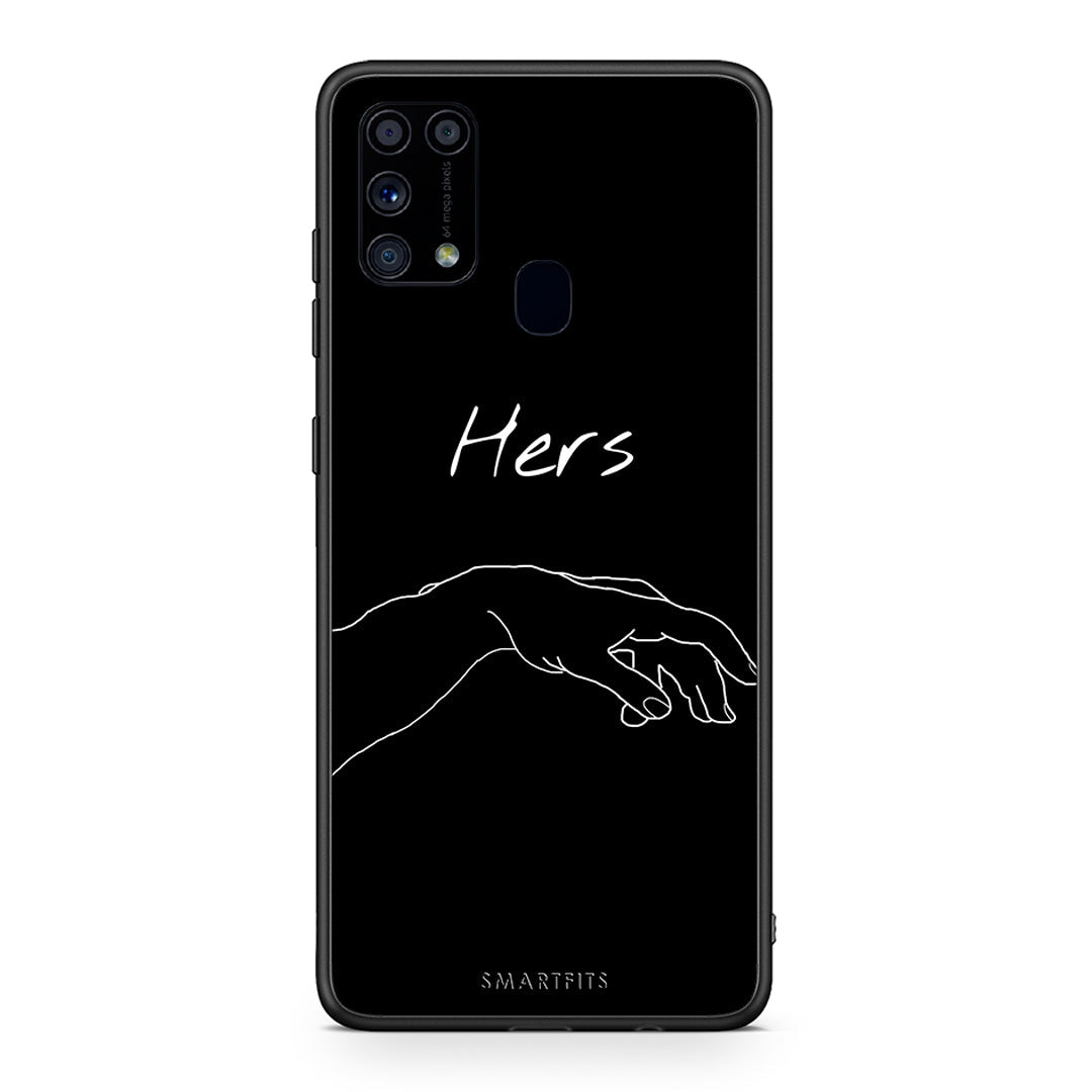 Samsung M31 Aeshetic Love 1 Θήκη Αγίου Βαλεντίνου από τη Smartfits με σχέδιο στο πίσω μέρος και μαύρο περίβλημα | Smartphone case with colorful back and black bezels by Smartfits