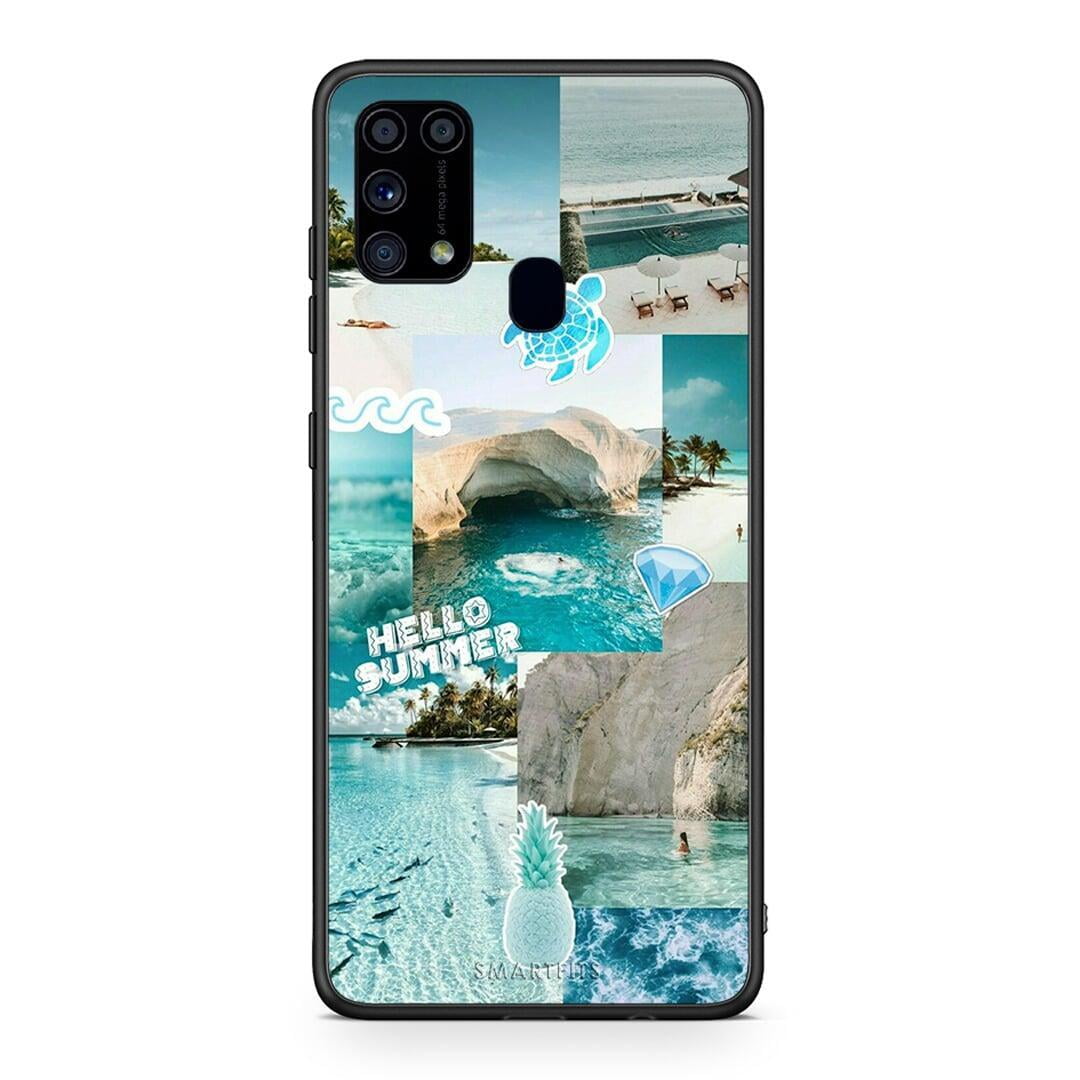 Samsung M31 Aesthetic Summer Θήκη από τη Smartfits με σχέδιο στο πίσω μέρος και μαύρο περίβλημα | Smartphone case with colorful back and black bezels by Smartfits