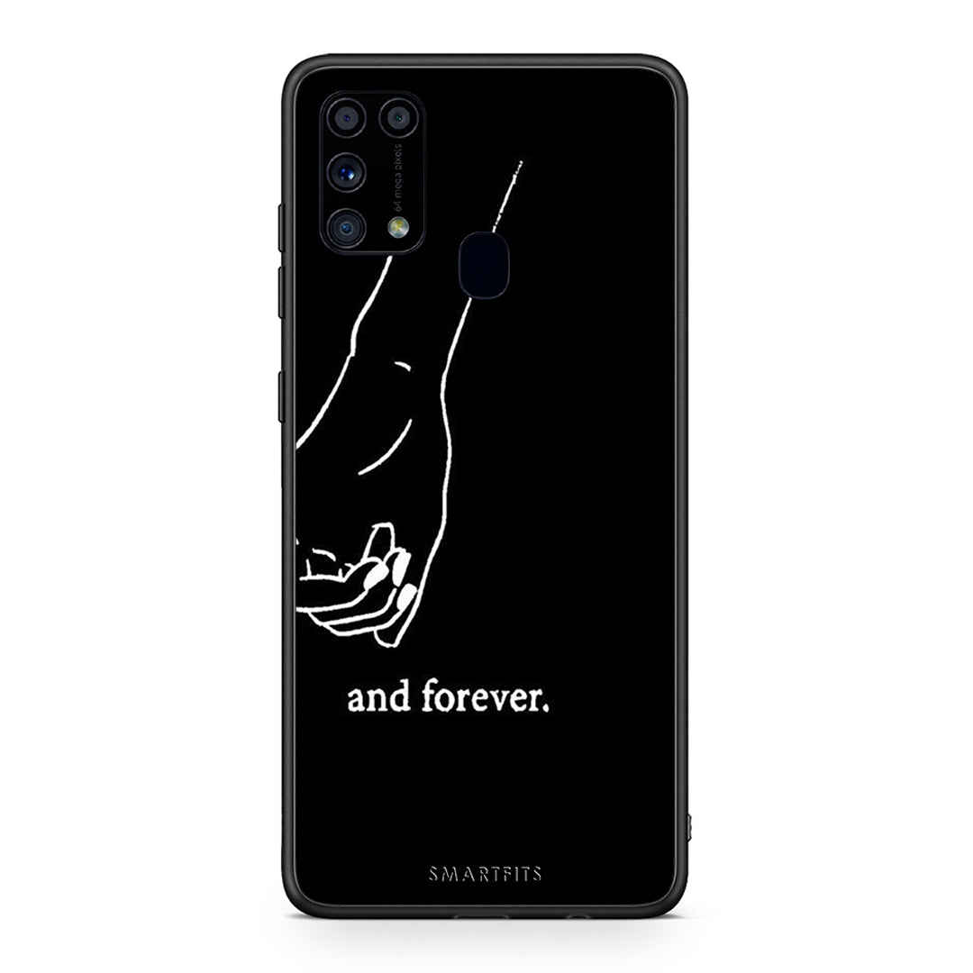 Samsung M31 Always & Forever 1 Θήκη Αγίου Βαλεντίνου από τη Smartfits με σχέδιο στο πίσω μέρος και μαύρο περίβλημα | Smartphone case with colorful back and black bezels by Smartfits