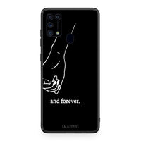 Thumbnail for Samsung M31 Always & Forever 1 Θήκη Αγίου Βαλεντίνου από τη Smartfits με σχέδιο στο πίσω μέρος και μαύρο περίβλημα | Smartphone case with colorful back and black bezels by Smartfits