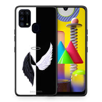 Thumbnail for Θήκη Samsung M31 Angels Demons από τη Smartfits με σχέδιο στο πίσω μέρος και μαύρο περίβλημα | Samsung M31 Angels Demons case with colorful back and black bezels