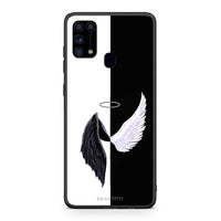 Thumbnail for Samsung M31 Angels Demons θήκη από τη Smartfits με σχέδιο στο πίσω μέρος και μαύρο περίβλημα | Smartphone case with colorful back and black bezels by Smartfits