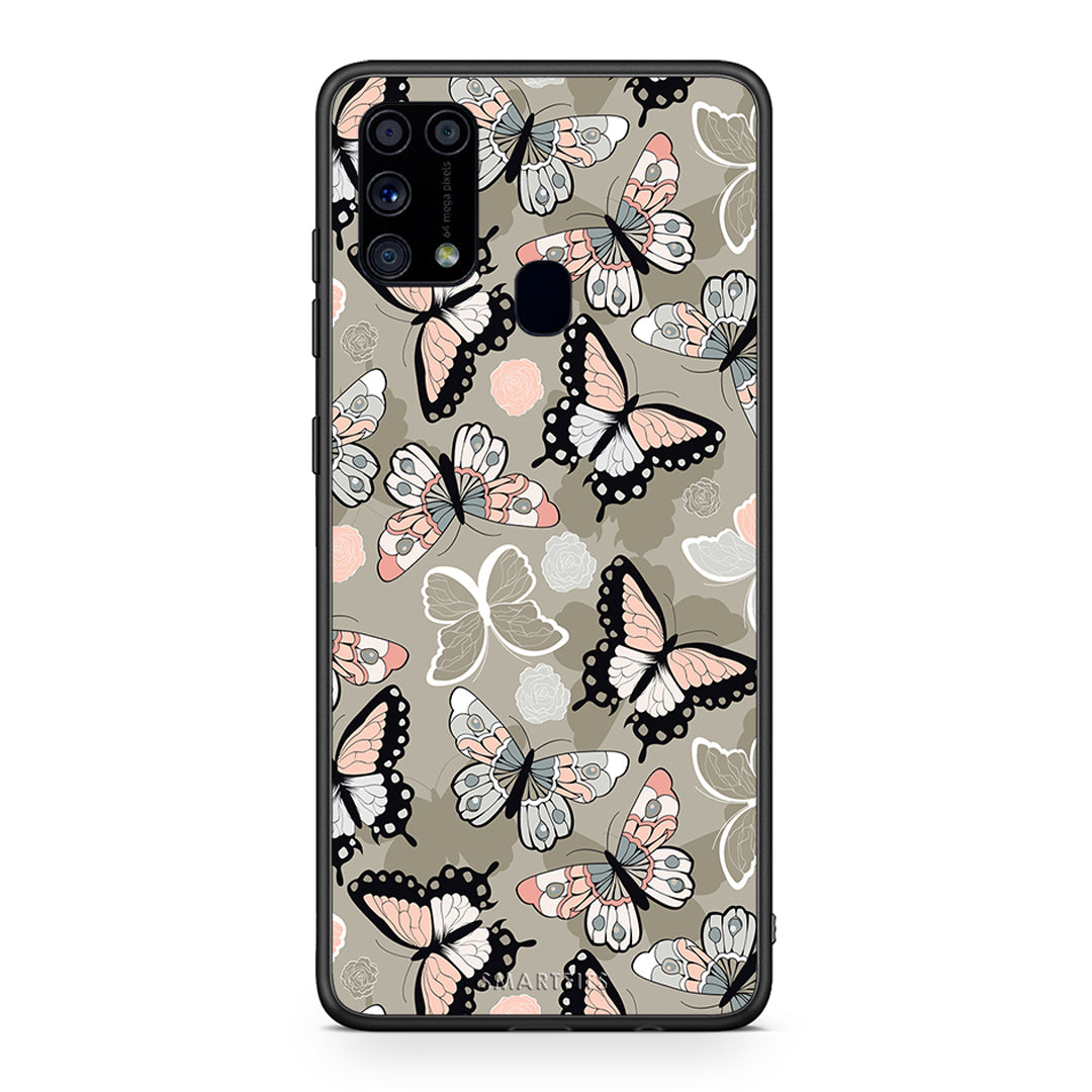 135 - Samsung M31 Butterflies Boho case, cover, bumper