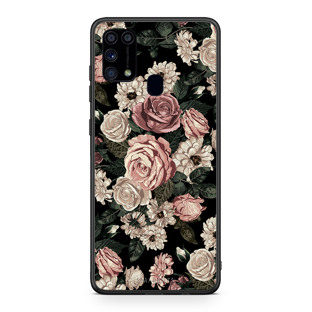 4 - Samsung M31 Wild Roses Flower case, cover, bumper