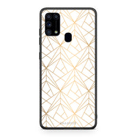 Thumbnail for 111 - Samsung M31 Luxury White Geometric case, cover, bumper