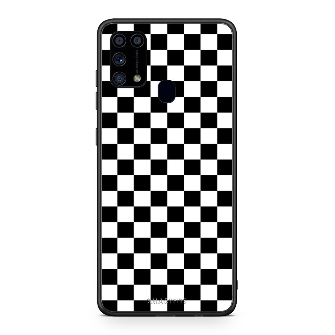 4 - Samsung M31 Squares Geometric case, cover, bumper