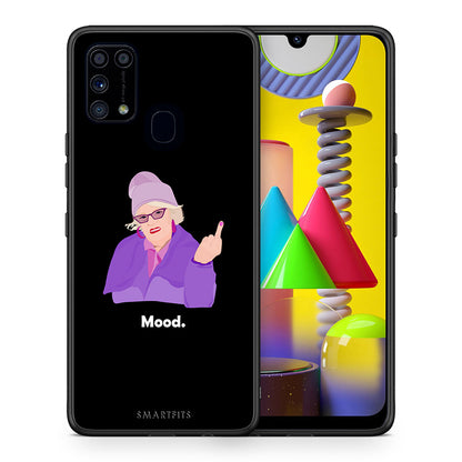 Θήκη Samsung M31 Grandma Mood Black από τη Smartfits με σχέδιο στο πίσω μέρος και μαύρο περίβλημα | Samsung M31 Grandma Mood Black case with colorful back and black bezels