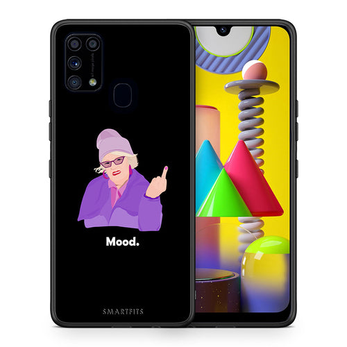 Θήκη Samsung M31 Grandma Mood Black από τη Smartfits με σχέδιο στο πίσω μέρος και μαύρο περίβλημα | Samsung M31 Grandma Mood Black case with colorful back and black bezels