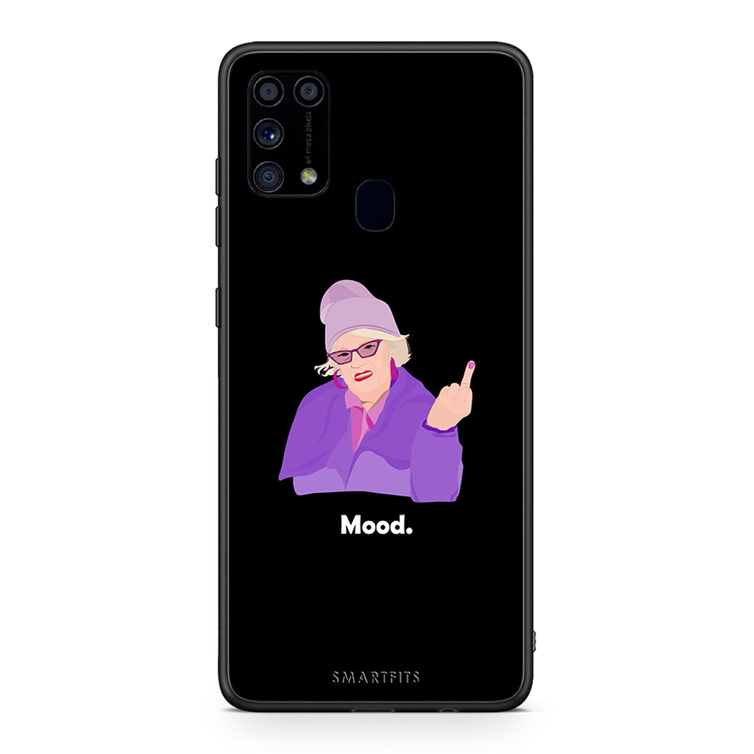 Samsung M31 Grandma Mood Black θήκη από τη Smartfits με σχέδιο στο πίσω μέρος και μαύρο περίβλημα | Smartphone case with colorful back and black bezels by Smartfits