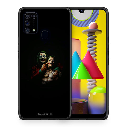 Θήκη Samsung M31 Clown Hero από τη Smartfits με σχέδιο στο πίσω μέρος και μαύρο περίβλημα | Samsung M31 Clown Hero case with colorful back and black bezels