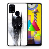 Thumbnail for Θήκη Samsung M31 Paint Bat Hero από τη Smartfits με σχέδιο στο πίσω μέρος και μαύρο περίβλημα | Samsung M31 Paint Bat Hero case with colorful back and black bezels