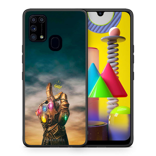 Θήκη Samsung M31 Infinity Snap από τη Smartfits με σχέδιο στο πίσω μέρος και μαύρο περίβλημα | Samsung M31 Infinity Snap case with colorful back and black bezels