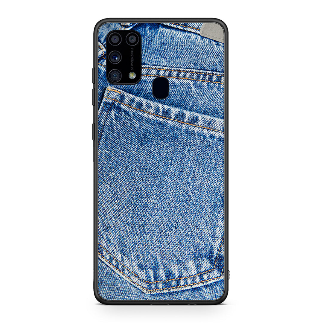 Samsung M31 Jeans Pocket θήκη από τη Smartfits με σχέδιο στο πίσω μέρος και μαύρο περίβλημα | Smartphone case with colorful back and black bezels by Smartfits