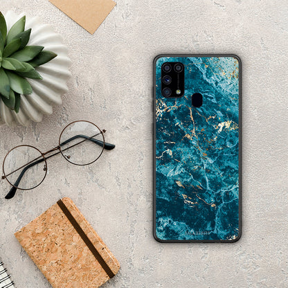 Marble Blue - Samsung Galaxy M31 θήκη