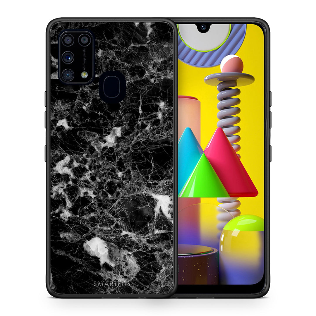 Θήκη Samsung M31 Male Marble από τη Smartfits με σχέδιο στο πίσω μέρος και μαύρο περίβλημα | Samsung M31 Male Marble case with colorful back and black bezels