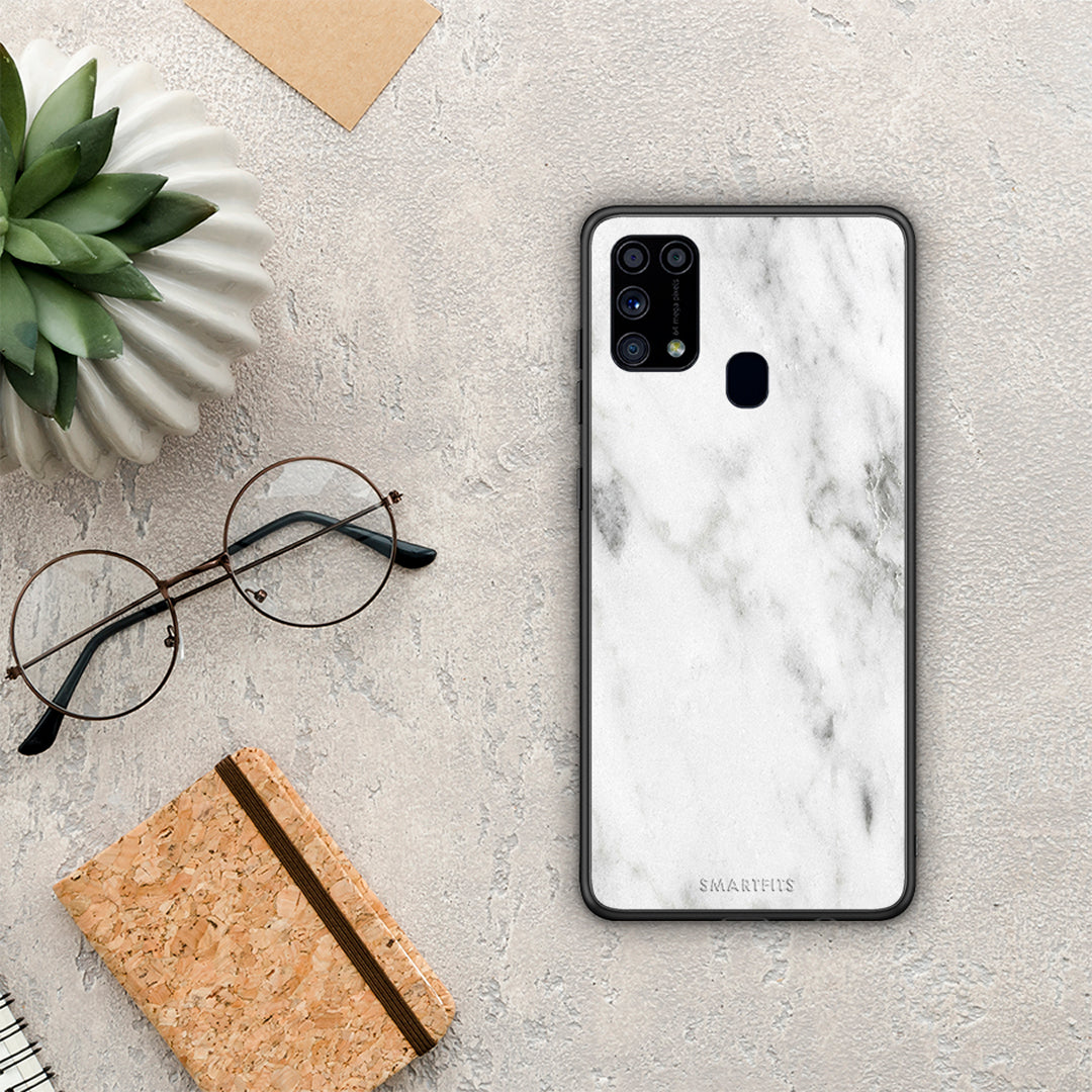 Marble White - Samsung Galaxy M31 θήκη