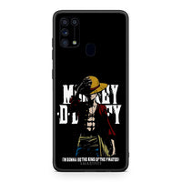 Thumbnail for Samsung M31 Pirate King θήκη από τη Smartfits με σχέδιο στο πίσω μέρος και μαύρο περίβλημα | Smartphone case with colorful back and black bezels by Smartfits