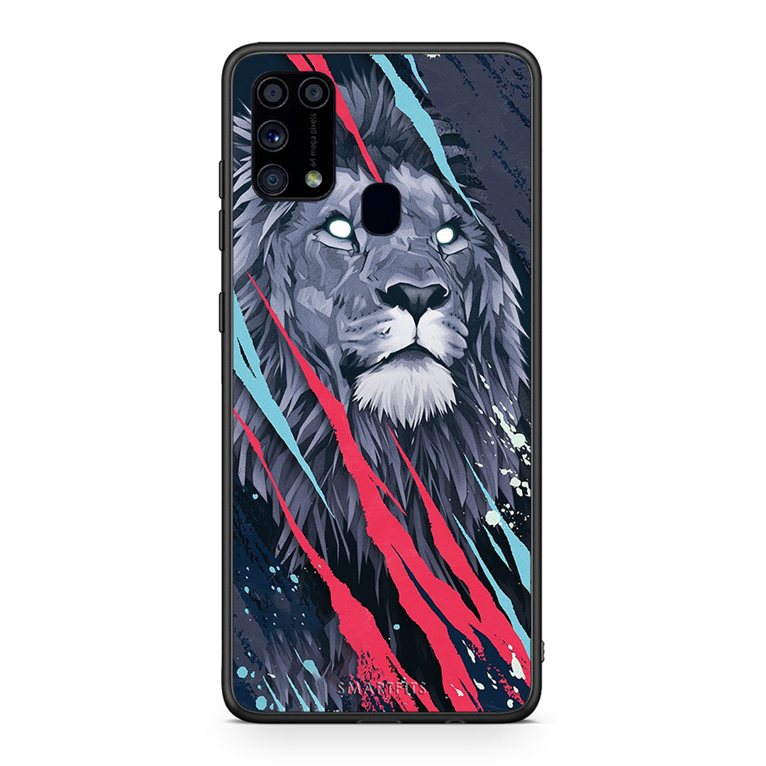 4 - Samsung M31 Lion Designer PopArt case, cover, bumper