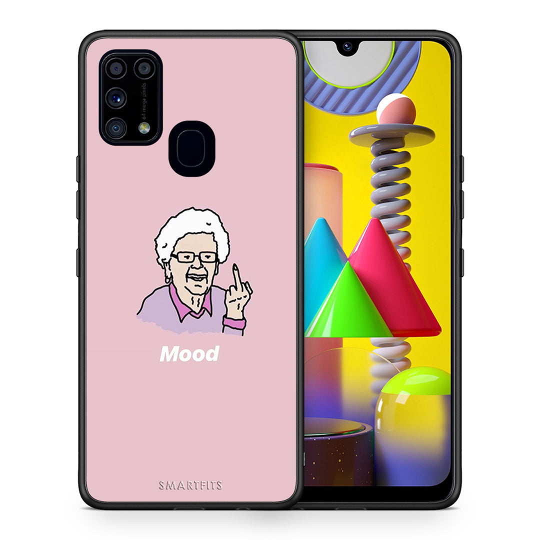 Θήκη Samsung M31 Mood PopArt από τη Smartfits με σχέδιο στο πίσω μέρος και μαύρο περίβλημα | Samsung M31 Mood PopArt case with colorful back and black bezels