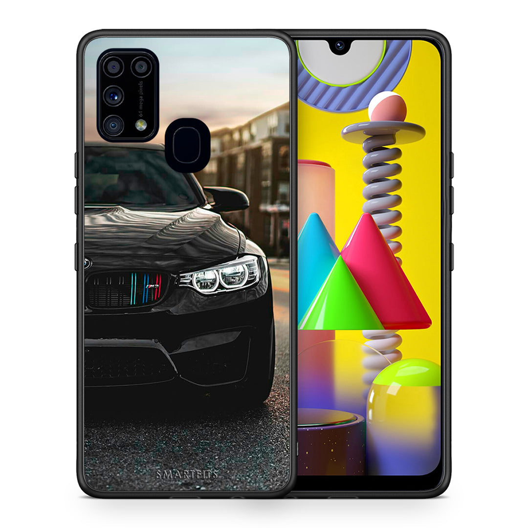 Θήκη Samsung M31 M3 Racing από τη Smartfits με σχέδιο στο πίσω μέρος και μαύρο περίβλημα | Samsung M31 M3 Racing case with colorful back and black bezels
