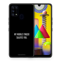 Thumbnail for Θήκη Samsung M31 Salute από τη Smartfits με σχέδιο στο πίσω μέρος και μαύρο περίβλημα | Samsung M31 Salute case with colorful back and black bezels