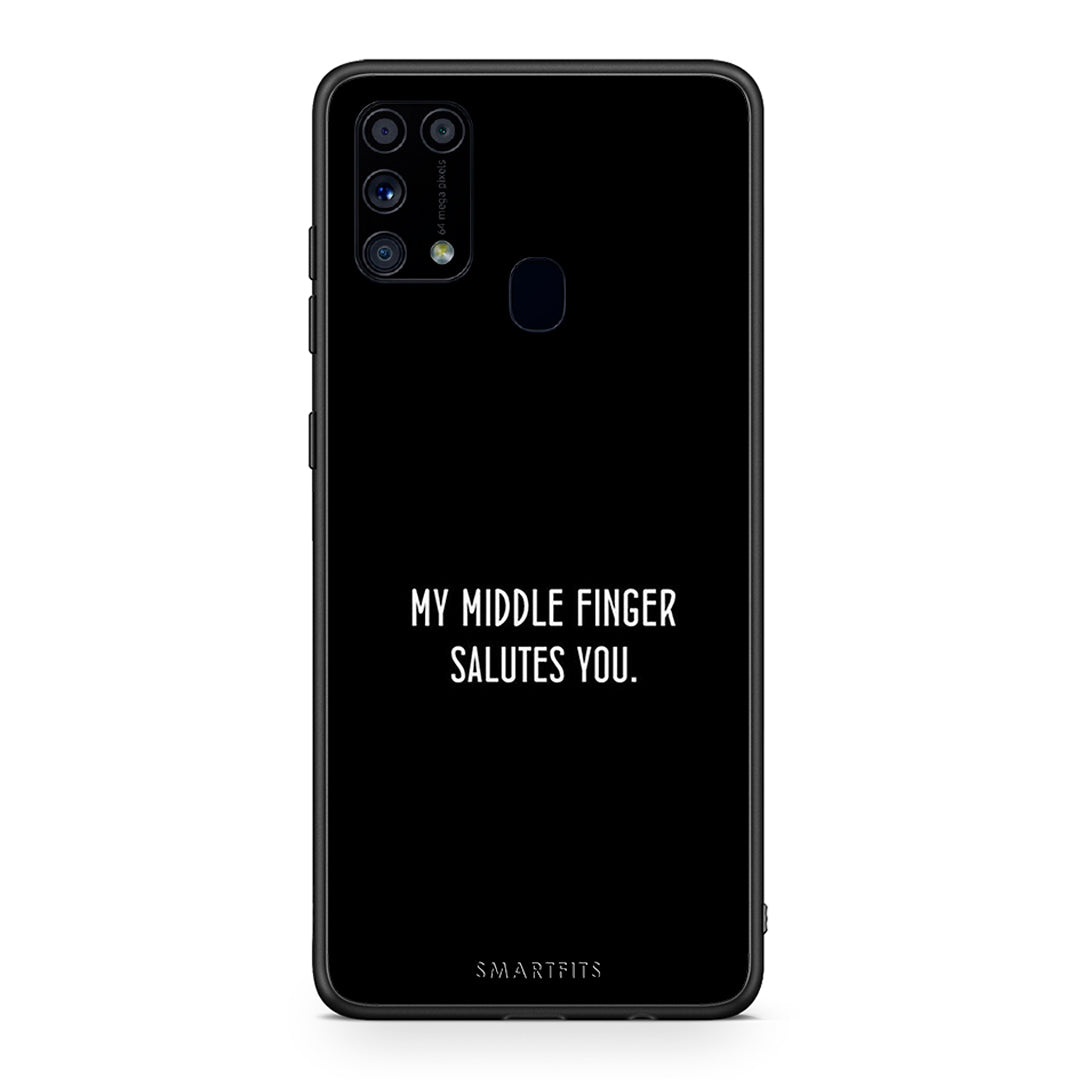 Samsung M31 Salute θήκη από τη Smartfits με σχέδιο στο πίσω μέρος και μαύρο περίβλημα | Smartphone case with colorful back and black bezels by Smartfits