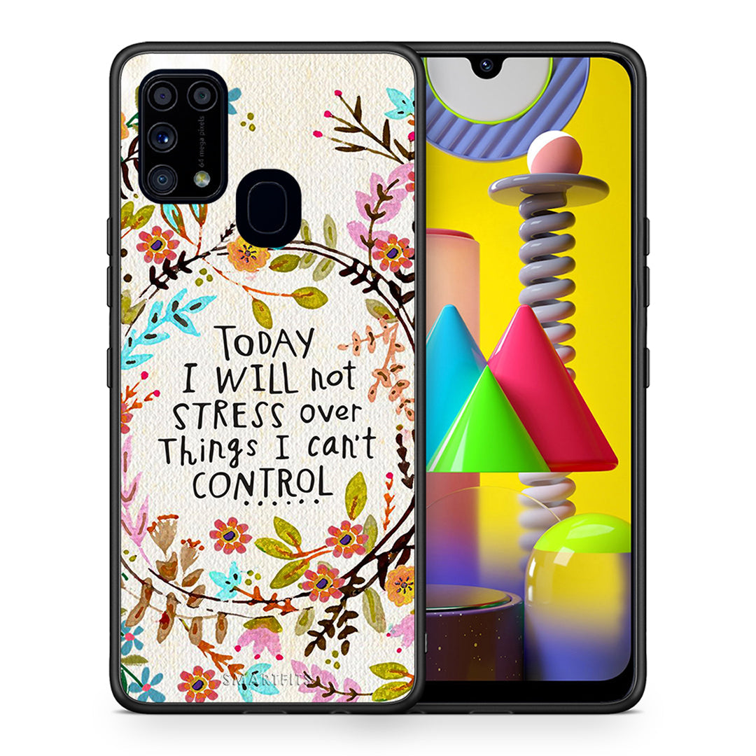 Θήκη Samsung M31 Stress Over από τη Smartfits με σχέδιο στο πίσω μέρος και μαύρο περίβλημα | Samsung M31 Stress Over case with colorful back and black bezels