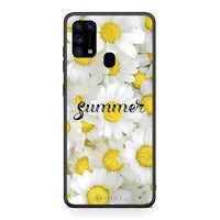 Thumbnail for Samsung M31 Summer Daisies Θήκη από τη Smartfits με σχέδιο στο πίσω μέρος και μαύρο περίβλημα | Smartphone case with colorful back and black bezels by Smartfits