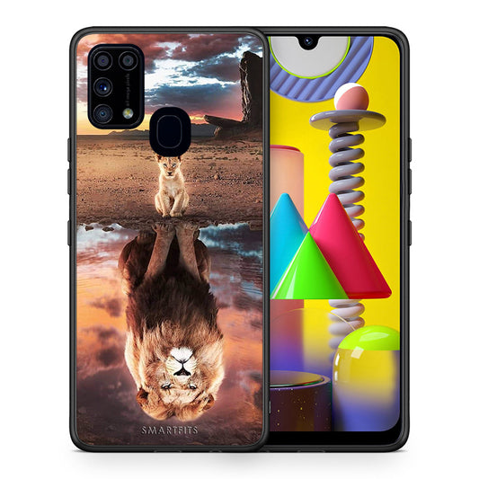 Θήκη Αγίου Βαλεντίνου Samsung M31 Sunset Dreams από τη Smartfits με σχέδιο στο πίσω μέρος και μαύρο περίβλημα | Samsung M31 Sunset Dreams case with colorful back and black bezels
