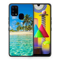 Thumbnail for Θήκη Samsung M31 Tropical Vibes από τη Smartfits με σχέδιο στο πίσω μέρος και μαύρο περίβλημα | Samsung M31 Tropical Vibes case with colorful back and black bezels