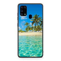 Thumbnail for Samsung M31 Tropical Vibes Θήκη από τη Smartfits με σχέδιο στο πίσω μέρος και μαύρο περίβλημα | Smartphone case with colorful back and black bezels by Smartfits