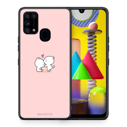 Θήκη Samsung M31 Love Valentine από τη Smartfits με σχέδιο στο πίσω μέρος και μαύρο περίβλημα | Samsung M31 Love Valentine case with colorful back and black bezels