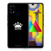 Thumbnail for Θήκη Samsung M31 Queen Valentine από τη Smartfits με σχέδιο στο πίσω μέρος και μαύρο περίβλημα | Samsung M31 Queen Valentine case with colorful back and black bezels