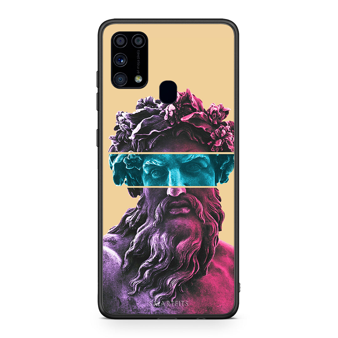 Samsung M31 Zeus Art Θήκη Αγίου Βαλεντίνου από τη Smartfits με σχέδιο στο πίσω μέρος και μαύρο περίβλημα | Smartphone case with colorful back and black bezels by Smartfits