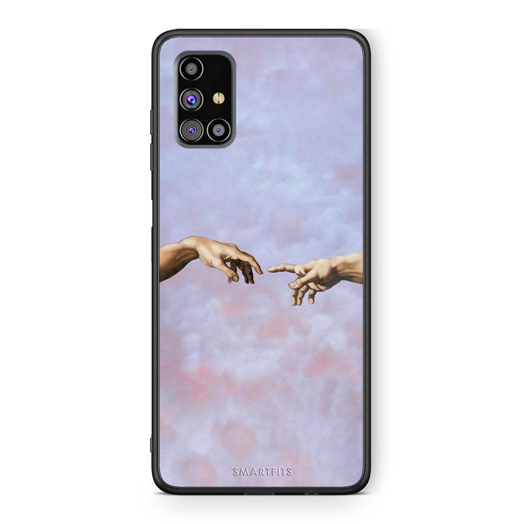 Samsung M31s Adam Hand θήκη από τη Smartfits με σχέδιο στο πίσω μέρος και μαύρο περίβλημα | Smartphone case with colorful back and black bezels by Smartfits