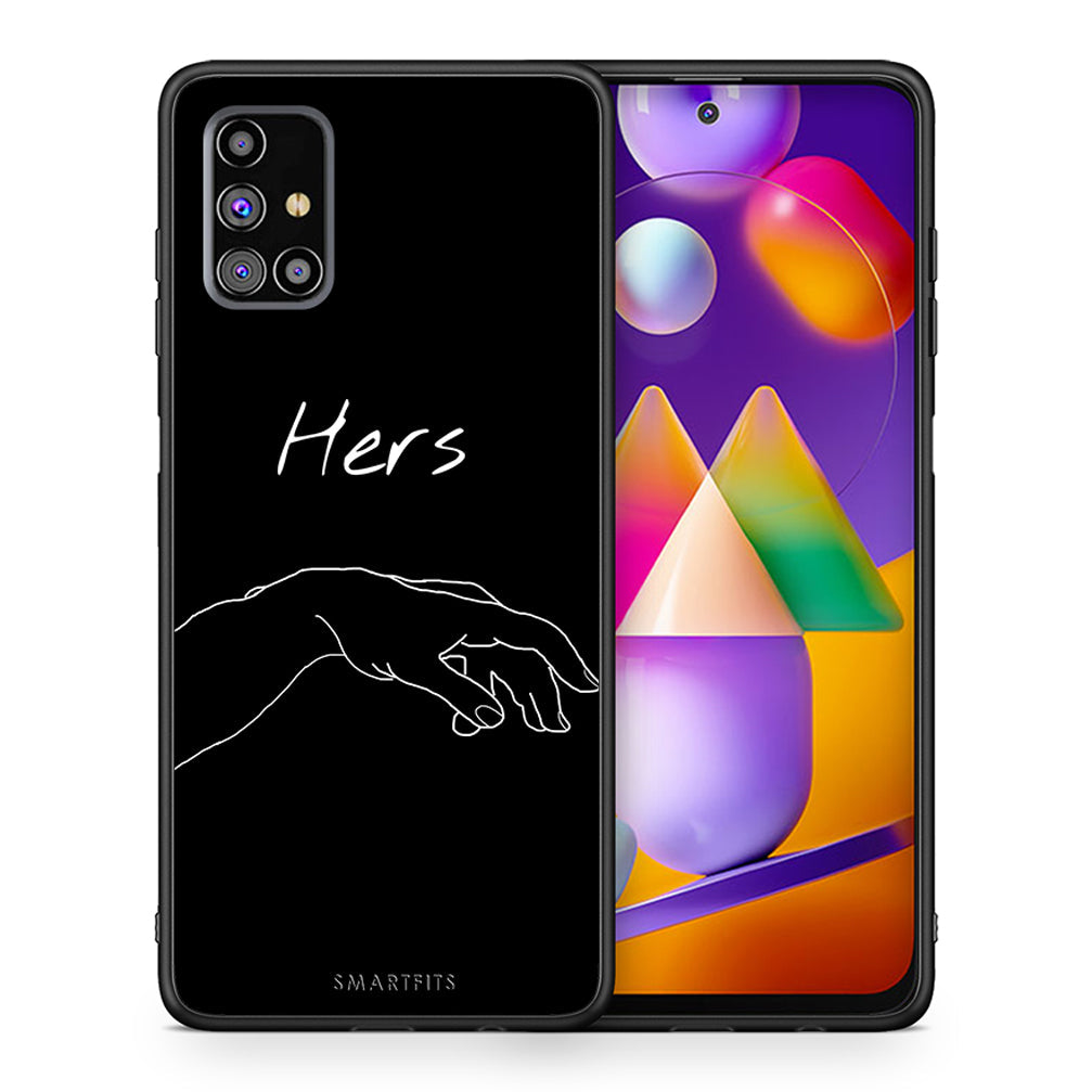 Θήκη Αγίου Βαλεντίνου Samsung M31s Aeshetic Love 1 από τη Smartfits με σχέδιο στο πίσω μέρος και μαύρο περίβλημα | Samsung M31s Aeshetic Love 1 case with colorful back and black bezels