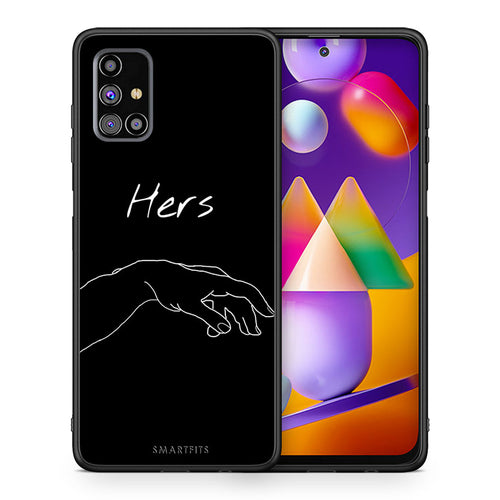 Θήκη Αγίου Βαλεντίνου Samsung M31s Aeshetic Love 1 από τη Smartfits με σχέδιο στο πίσω μέρος και μαύρο περίβλημα | Samsung M31s Aeshetic Love 1 case with colorful back and black bezels