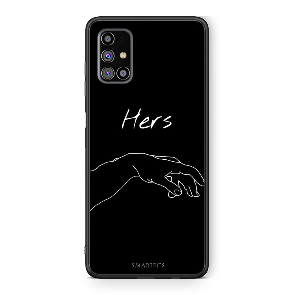 Samsung M31s Aeshetic Love 1 Θήκη Αγίου Βαλεντίνου από τη Smartfits με σχέδιο στο πίσω μέρος και μαύρο περίβλημα | Smartphone case with colorful back and black bezels by Smartfits