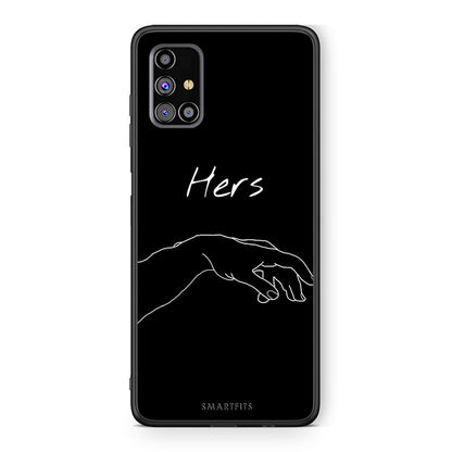 Samsung M31s Aeshetic Love 1 Θήκη Αγίου Βαλεντίνου από τη Smartfits με σχέδιο στο πίσω μέρος και μαύρο περίβλημα | Smartphone case with colorful back and black bezels by Smartfits