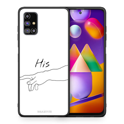 Θήκη Αγίου Βαλεντίνου Samsung M31s Aeshetic Love 2 από τη Smartfits με σχέδιο στο πίσω μέρος και μαύρο περίβλημα | Samsung M31s Aeshetic Love 2 case with colorful back and black bezels